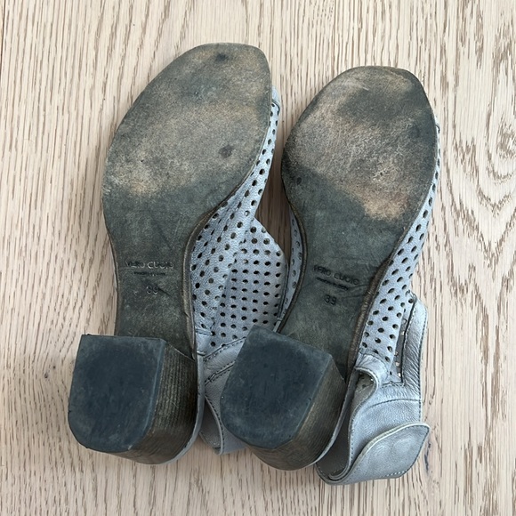 Mimosa Silver/Grey Perforated Open-Toed Sandals - Picture 7 of 7